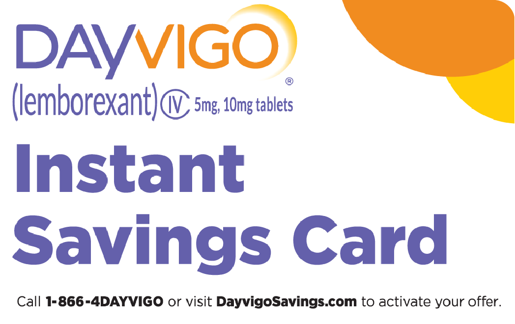 DAYVIGO Instant Savings Card