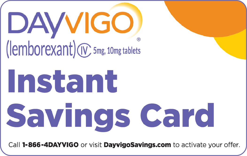 DAYVIGO Instant Savings Card
